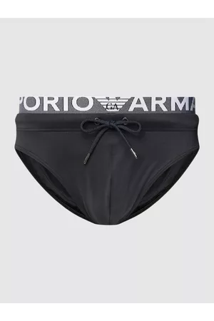 Emporio Armani Mężczyzna Kąpielówki - Spodenki kąpielowe z elastycznym paskiem z logo