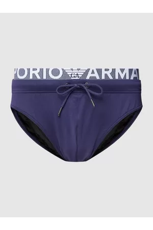 Emporio Armani Mężczyzna Kąpielówki - Spodenki kąpielowe z elastycznym paskiem z logo