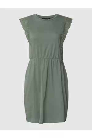 VERO MODA Kobieta Sukienki Dzienne - Sukienka mini z haftem angielskim model ‘HOLLYN’