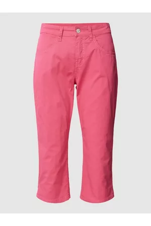 Mac Kobieta Rybaczki - Spodnie capri z wyhaftowanym logo model ‘SUMMER CLEAN’