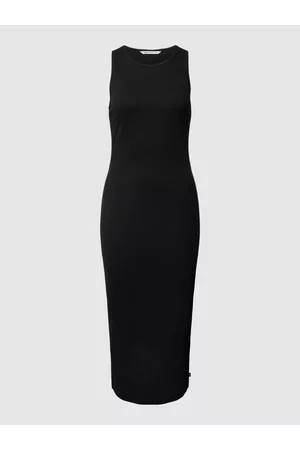 TOM TAILOR Kobieta Sukienki dopasowane - Sukienka o długości do kolan z drobnym prążkowaniem