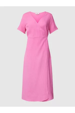 Object Kobieta Sukienki Dzienne - Sukienka kopertowa z fakturowanym wzorem model ‘Carina’