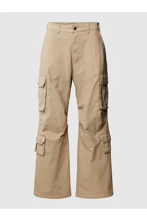 Review Mężczyzna Bojówki - Spodnie cargo o kroju baggy fit z detalem z logo