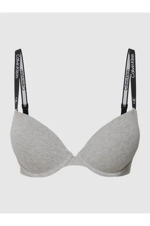 Calvin Klein Women's Push Up Plunge 000QF7220E Bras, Grey (Grey