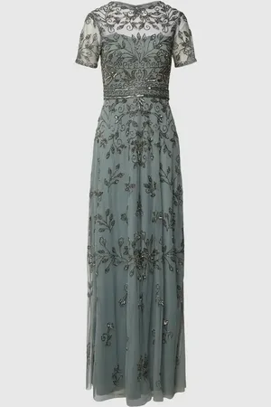 Lace & Beads Sukienka wieczorowa z ozdobnym obszyciem