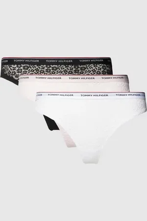 Tommy Hilfiger Stringi z obszyciem koronką w zestawie 3 szt. model ‘PREMIUM ESSENTIALS’