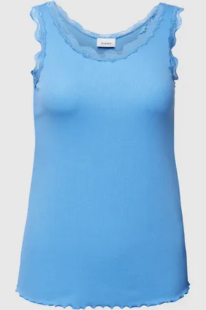 FRANSA Top PLUS SIZE z obszyciem koronką model ‘Zamond’