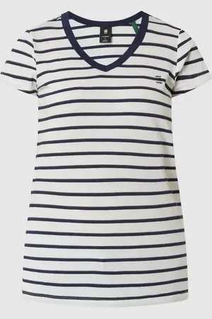 G-Star T-shirt o kroju slim fit z wzorem w paski model ‘Eyben’