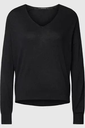 Comma, Sweter z dzianiny z dekoltem w serek