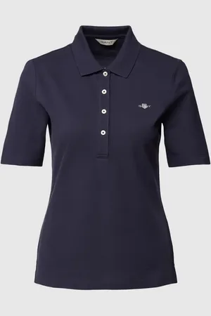 GANT Koszulka polo z bawełny z detalem z logo