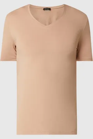 Hanro T-shirt z dekoltem w serek