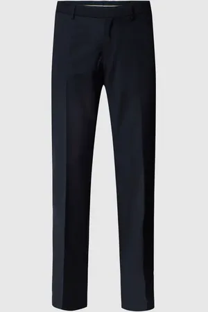 HUGO BOSS Spodnie do garnituru o kroju slim fit z wpuszczanymi kieszeniami model ‘Genius’