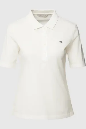 GANT Koszulka polo z bawełny z detalem z logo