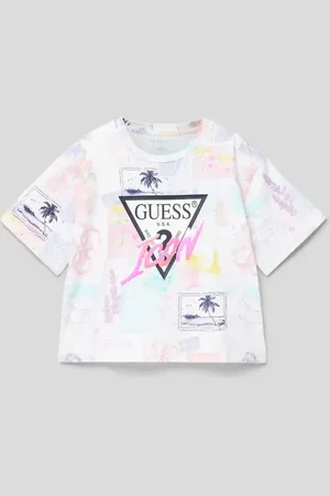 Guess T-shirt we wzory na całej powierzchni