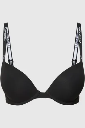 Calvin Klein Biustonosz z detalami z logo model ‘PUSH UP PLUNGE’