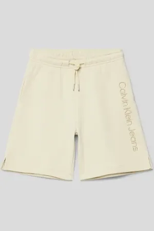 Calvin Klein Szorty z dzianiny dresowej z wyhaftowanym logo