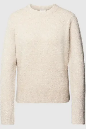 Opus Sweter z dzianiny z okrągłym dekoltem model ‘Plametta’