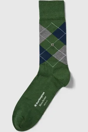 Burlington Skarpety ze wzorem w kratę model ‘MANCHESTER’