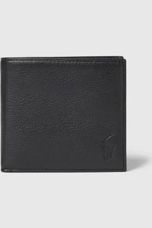 Ralph Lauren Portfel ze skóry bydlęcej z wytłoczonym logo