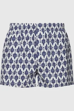 Hanro Bokserki ze wzorem w kratę model ‘Fancy Woven Boxer’