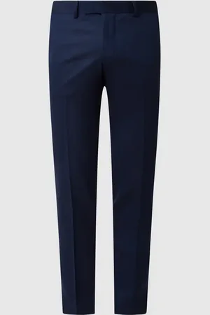 Tiger of Sweden Spodnie do garnituru o kroju slim fit z mieszanki wełny i elastanu model ‘Gordon’
