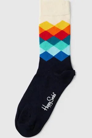 Happy Socks Skarpety ze wzorem na całej powierzchni model ‘FADED DIAMOND’