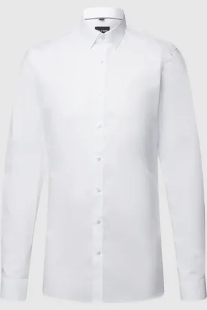 Olymp Koszula biznesowa o kroju super slim fit z popeliny z bardzo długim rękawem