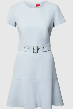 HUGO BOSS Sukienka o długości do kolan z paskiem model ‘KEVOLA’
