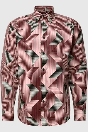 ESPRIT Koszula casualowa o kroju regular fit z graficznym wzorem