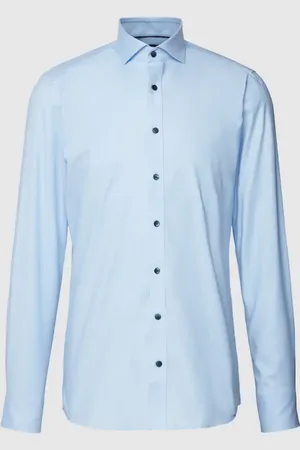 Olymp Koszula biznesowa o kroju slim fit z diagonalu
