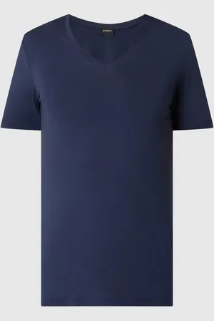 Hanro T-shirt z dekoltem w serek