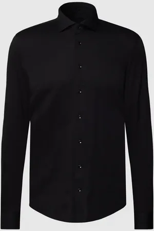 Profuomo Koszula biznesowa o kroju slim fit z bawełny z dodatkiem streczu