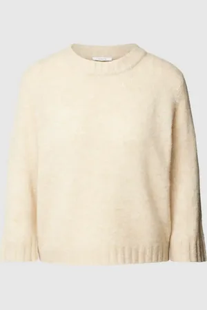 Opus Sweter z dzianiny z prążkowanymi wykończeniami model ‘Putzi’