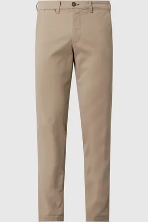 SELECTED Chinosy o kroju slim fit z bawełną ekologiczną model ‘Miles’