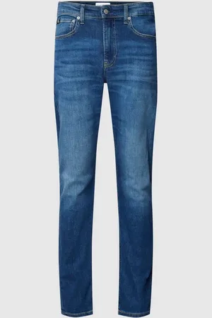 Calvin Klein Jeansy o kroju slim fit z detalami z logo