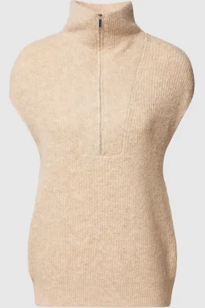 Opus Sweter z dzianiny z kołnierzem model ‘Peisini’