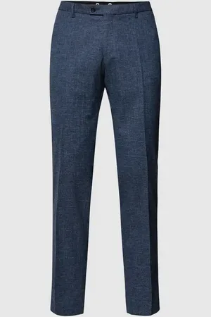Club of Gents Spodnie do garnituru o kroju slim fit z efektem melanżowym model ‘Paco’