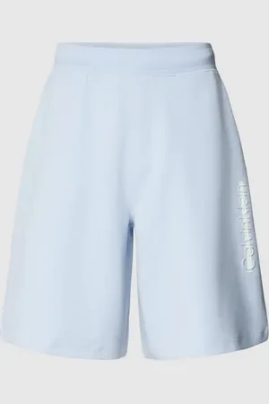 Calvin Klein Szorty z dzianiny dresowej o kroju regular fit w jednolitym kolorze