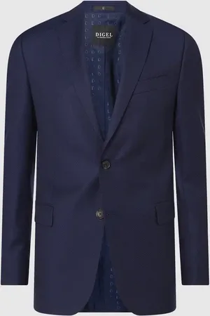 Digel Marynarka na 2 guziki o kroju modern fit z żywej wełny model ‘Duncan’