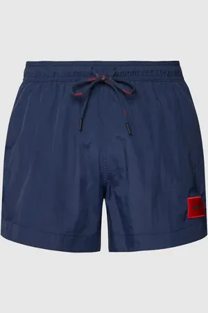 HUGO BOSS Spodenki kąpielowe z naszywką z logo model ‘Dominica’