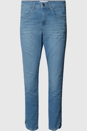 Angels Jeansy o kroju slim fit z zapięciem na guzik