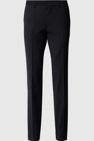HUGO BOSS Spodnie do garnituru z mieszanki żywej wełny model ‘Hesten’