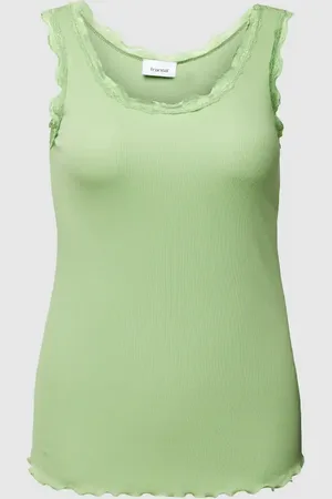 FRANSA Top PLUS SIZE z obszyciem koronką model ‘Zamond’