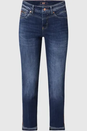 Mac Jeansy o kroju slim fit z kieszenią zapinaną na zamek błyskawiczny
