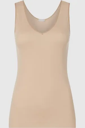 Hanro Podkoszulka z bawełny — bezszwowy model ‘Cotton Seamless’