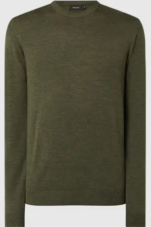Matinique Sweter z dzianiny z wełny lana model ‘Margrate Merino’