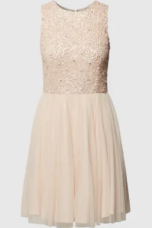 Lace & Beads Sukienka koktajlowa o długości mini z cekinowym obszyciem