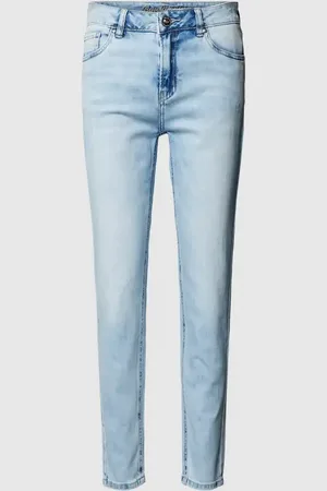 Blue Monkey Jeansy o skróconym kroju slim fit model ‘HANNAH’