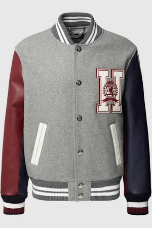 Tommy Hilfiger Kurtka baseballowa z detalami z logo model ‘LEATHER VARSITY’