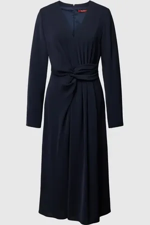 Max Mara Sukienka midi z dekoltem w serek model ‘MAMMOLA’